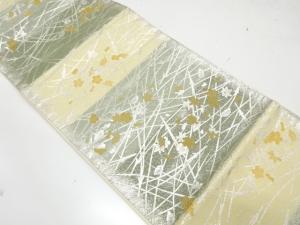 未使用品　吹寄松映文織り出し　袋帯